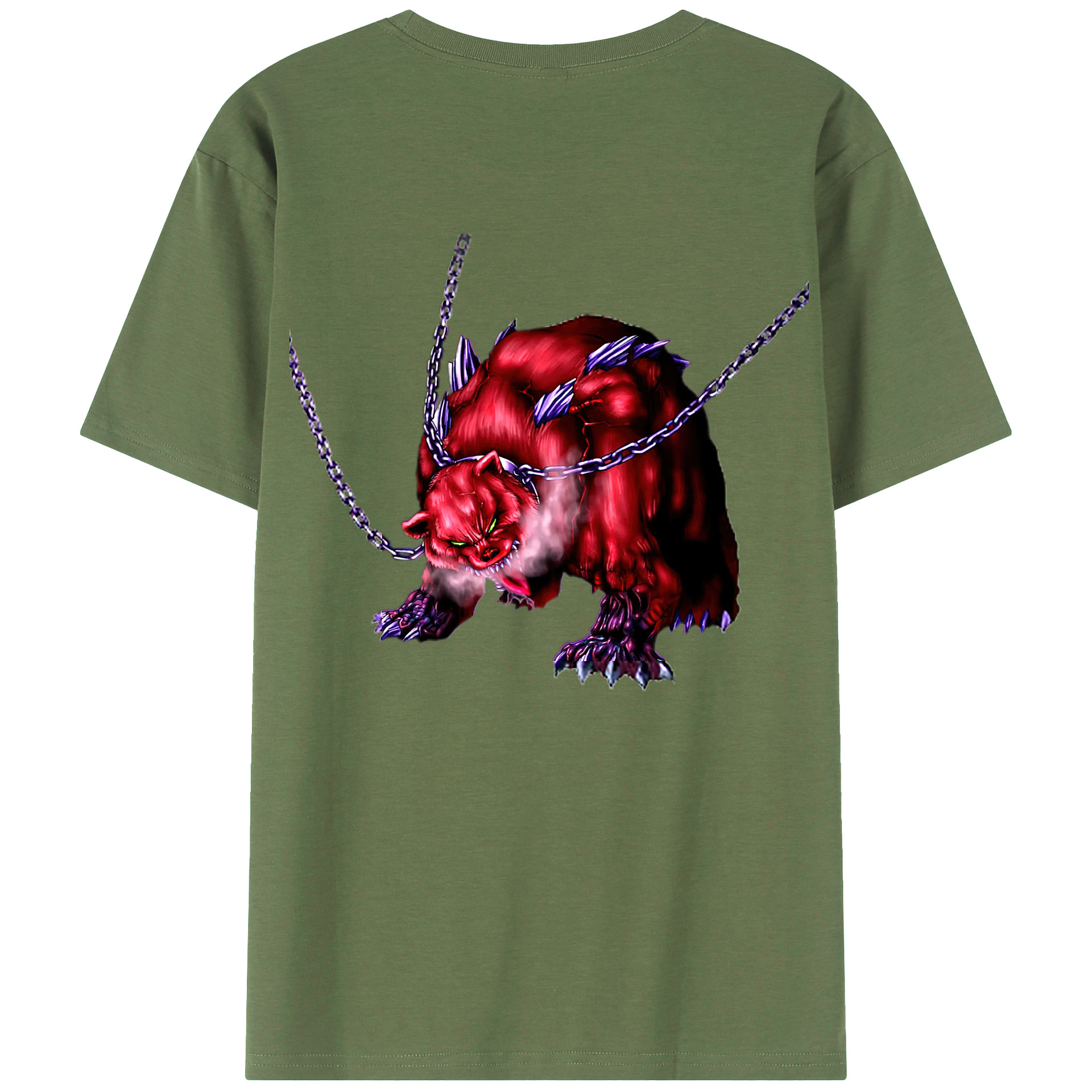 （画像用） 遊☆戯☆王 Yu-Gi-Oh! 綿100％ メンズ半袖Tシャツ（バックプリント） 通気性
